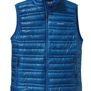 Patagonia Men's Ultralight Down Vest Small Blue